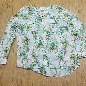 Floral button Blouse